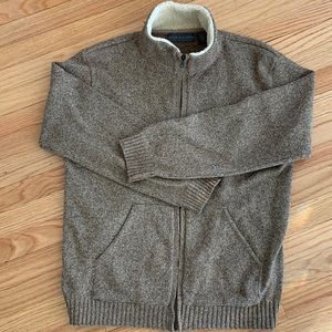 Oscar De La Renta jacket Sherpa collar